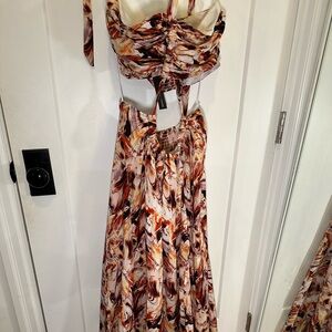 Cross Cross Maxi dress with slit